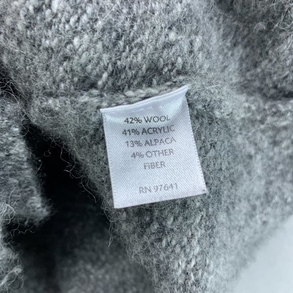 J Jill Sweater Womens Large Gray Vest Button Up Wool Alpaca Blend Sleeveless - Picture 13 of 13